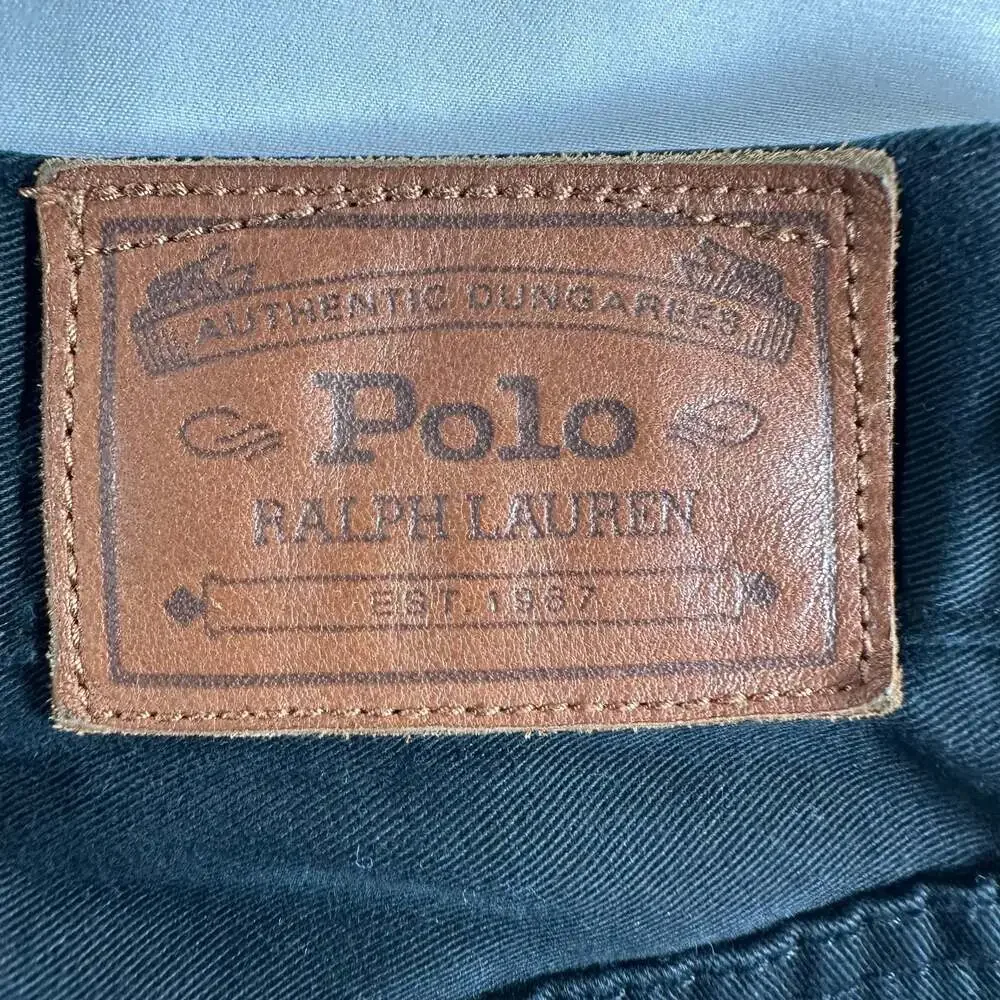 Polo Ralph Lauren Men's Straight Fit 650 Five-Pocket Cotton Pants Black 34x32